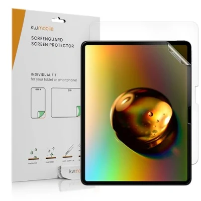 Image of kwmobile Screen Protector Compatible with Apple iPad Air 13&quot; (6. Gen 2024) 2x Anti fingerprint Film Shield for Tablet