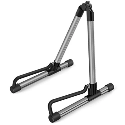 Image of Donner Guitar Stand Acoustic,Folding Metal Electric Stands &amp; Hangers,Bass Classical Travel adjust for 30&quot; 40&quot; Mandolin, Bass, Banjo, Ukulele (Grey)