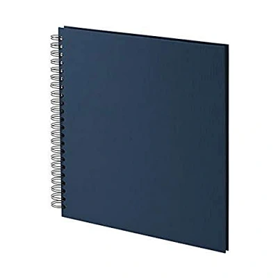 Image of Rössler Soho 290 X 290mm Wiro Bound Photo Album Black/Navy Blue (60 Sheets)