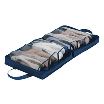 Image of WENKO Shoe Bag, Blue, 36.5 x 14.5 cm