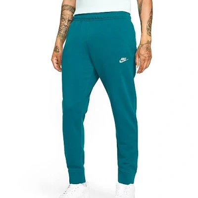 Image of NIKE BV2679 381 M NSW Club JGGR FT Pants Men&#039;s GEODE Teal/GEODE Teal/White Size 2XL