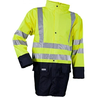 Image of Lyngsoe LR3055 53/03 XXL Size 2X Large Jacket Saturn Yellow/Navy Blue