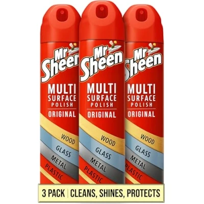 Image of Mr Sheen Multi Surface Polish Original 250ml Pack of x 3 packaging may vary