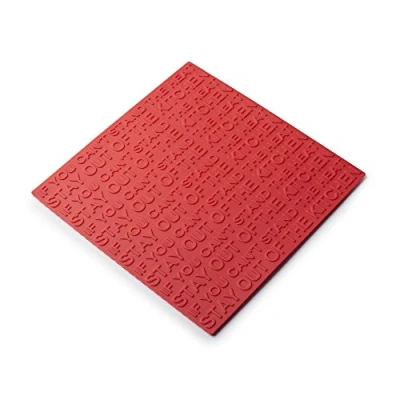 Image of Zeal Heat Resistant Non Slip Trivet Pot Rest, Silicone, Red, 19.4 x cm