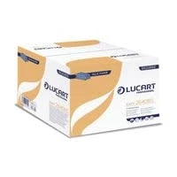 Image of Lucart Professional Recycled 1 Ply C Fold Hand Towels Green (Pack 15)