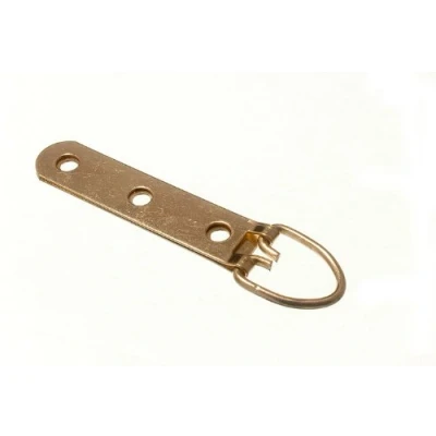 Image of PICTURE STRAP FRAME HANGER WITH RING 3 HOLE EB BRASS PLATED H DUTY ( pack of 10 )