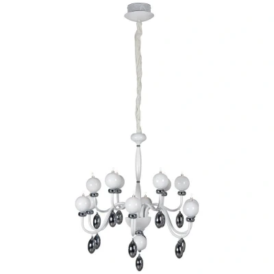 Image of Hip Hop Multi Arm Chandeliers White Acrylic