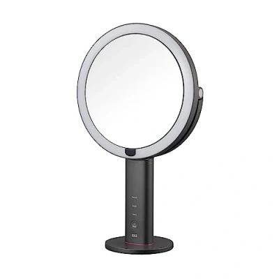 Image of EKO iMira Pro Magnifying Mirror with Light USB Rechargeable Double Sided LED Smart Sensor Advanced Ultra Clear Up Makeup 5x Magnification, Dark Grey 20cm
