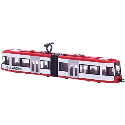 Image of siku 1895, Tram, 1:87, Metal/Plastic, Red/White, Compatible with other toys