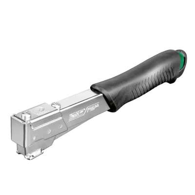 Image of Rapid R311 Hammer Tacker for Roofing/Membranes/Carpeting, Strong All Steel Construction, Stapler, Uses Flatwire Staples No. 140, 6 12mm, Blister Pack (5000005), Metal