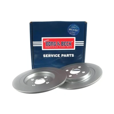 Image of Borg &amp; Beck BBD4601 Brake Disc Pair (Rear): Toyota Yaris 06