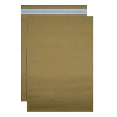 Image of Kraft Paper Mailing Bags Opaque Self Seal Easy Peel and Large Brown Envelopes Various Sizes (50, 300 x 360 100)