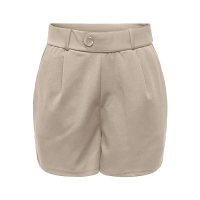 Image of ONLY Women&#039;s Onlsania Belt Button Shorts JRS, Gray, M