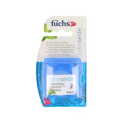 Image of Fuchs Dental Floss Mint Waxed 50 m Pack of 3 x