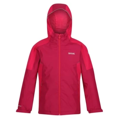 Image of Regatta Kid&#039;s Hurdle IV Waterproof Jacket, Pink, 14yrs