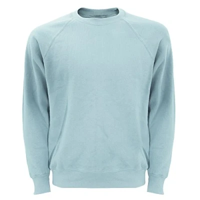 Image of Fruit of the Loom Men&#039;s Raglan Classic Sweater, Sky, XX Large