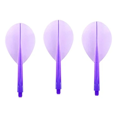 Image of Condor Darts Flight Plain Clear Purple Teardrop M