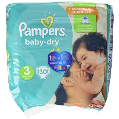 Image of Pampers Diapers Baby Dry Pants, 678.52 g