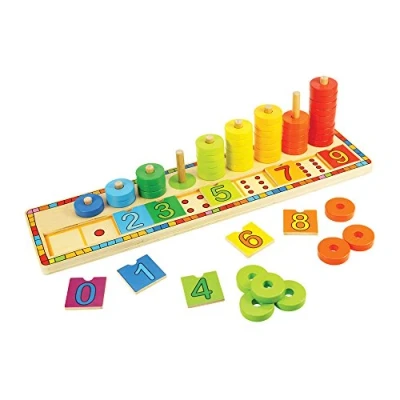 Image of Bigjigs Toys Wooden Learn to Count Stacking Toy