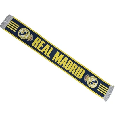 Image of Real Madrid Scarf Official Collection Liga Football Size 140 cm