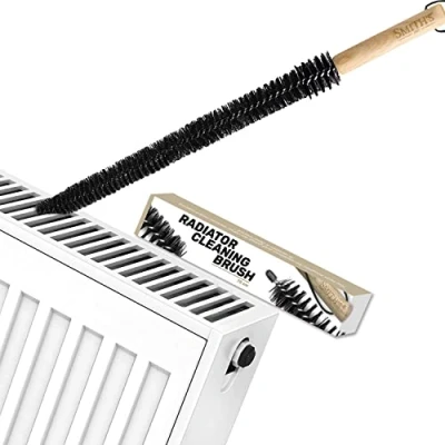 Image of Smith’s® Premium Radiator Cleaning Brush 78cm (31.1 Inches) Flexible Nylon Bristles Smooth Wooden Handle Fits 99% of Gridded &amp; Non Radiators