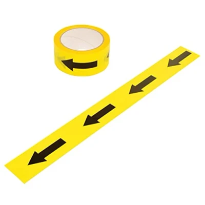 Image of Black &amp; Yellow Arrow Tape 5cm x 33m