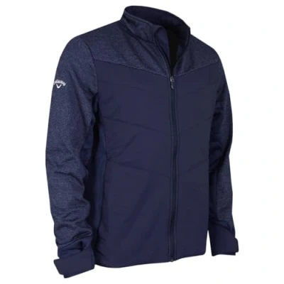 Image of Callaway Golf Mens Mixed Media Primaloft Jacket Dark Navy Heather M