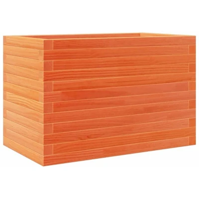 Image of vidaXL Garden Planter Wax Brown 70x40x45.5 cm Solid Wood Pine