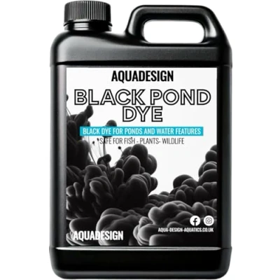 Image of AquaDesign BLACK Liquid Pond Dye 2500ml For Ponds And Water Features TREATS 12,500L
