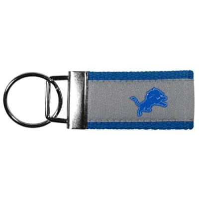 Image of Siskiyou Sports NFL Detroit Lions Woven Key Chain, One Size, Team Colors