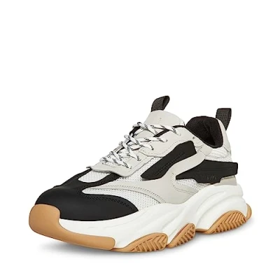 Image of Steve Madden Men&#039;s Possess Sneaker, White Multi, 9 UK