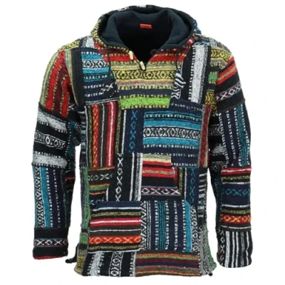 Image of LOUDelephant Brushed Cotton Baja Hoodie Patchwork (Medium)