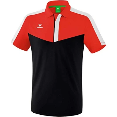 Image of Erima Squad Polo Shirt Red/Black/White, 3X Large