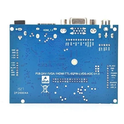 Image of Universal with Remote Control Reversing LCD Driver Board, 40 Pins AT065TN14 for AT070TN92 LED Panel