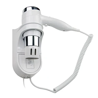 Image of Wall Mounted Holster Hair Dryer High Power 1400W Hotel Gym Spa Pool Changing Rooms