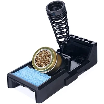 Image of YIHUA X 4 Premium Soldering Iron Holder with Brass Wool, Cleaning Sponge and Solder Tip Slots