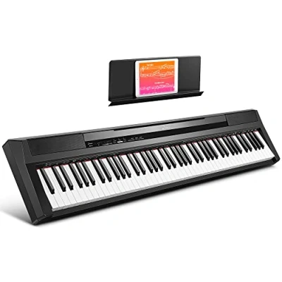Image of Donner DEP 10 88 Keys Digital Piano Keyboard Sensitive Semi Weighted, Full Size Portable Light Electric with Sustain Pedal for Beginners