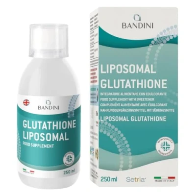 Image of Bandini® Liposomal Glutathione Reduced Oral Liquid L Setria® 10x Better Absorption Antioxidant &amp; Anti Aging Booster, Optimal Cell Protection GMO free, vegan 250ml