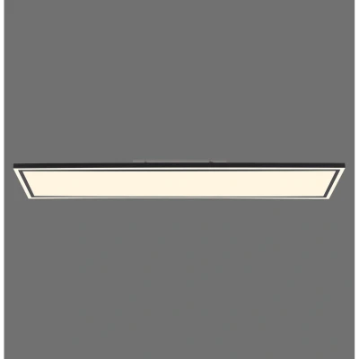 Image of Edging Sma Integrated LED Semi Flush Ceiling Light Black 1x 54W 2700 5000K Dimmable