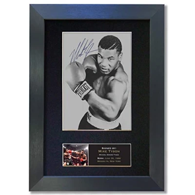 Image of MIKE TYSON Signed Reproduction Autograph Mounted Quality Photo Print A4#51