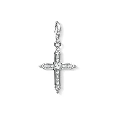 Image of Thomas Sabo Women Charm Pendant Cross Silver 925 Sterling 1732 051 14
