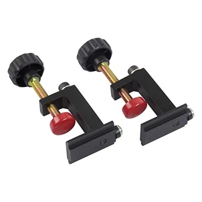 Image of Trend Varijig Extra Long Pivot Clamp, 50mm Clamping Thickness, Non Marring Pads, VJS/PCK/L, Black,red,gold