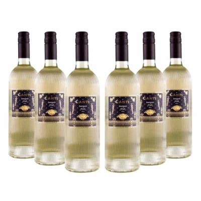 Image of Canti Italian White Wine Sauvignon D.O.C. Friuli, 12,5%, Full Round Flavor with an Aromatic Palate, 6x750 ml