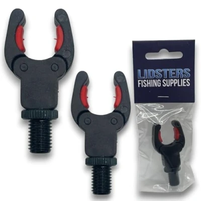 Image of 2 x LFS Rod Rests Self Adjusting Secure Back Butt Rest Carp Coarse Fishing (2 Red)
