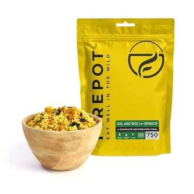 Image of FIREPOT Dal and Rice with Spinach (Extra Large) Healthy VEGAN Dehydrated Expedition Food