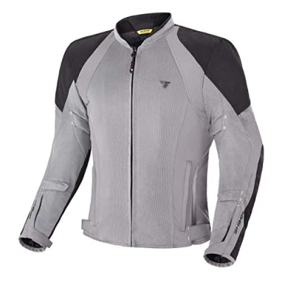 Image of SHIMA JET Breathable MESH Panels, Waterproof, Removable Membrane, Level 2 Back Protector Included, Advanced Adjustment (Men, Jackets, Grey, XXL)