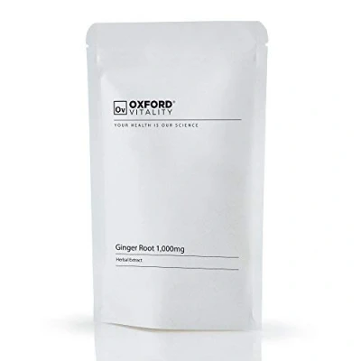 Image of Ginger Tablets High Strength 1000mg Root Extract Supplement for Sickness, Nausea &amp; Joint Pain Oxford Vitality