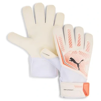Image of Puma Ultra PLAY Unisex Goalkeeping gloves, Size: 5, White/glowing red/black