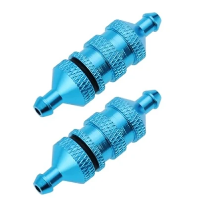 Image of Be In Your Mind 2Pcs RC Oil Fuel Filter Aluminium Alloy for 1/8 1/10 Scale Model Car Spare Parts Accessory Engine
