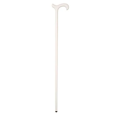 Image of Wooden Walking Stick Derby Handle White Stained Beech (36&quot;)